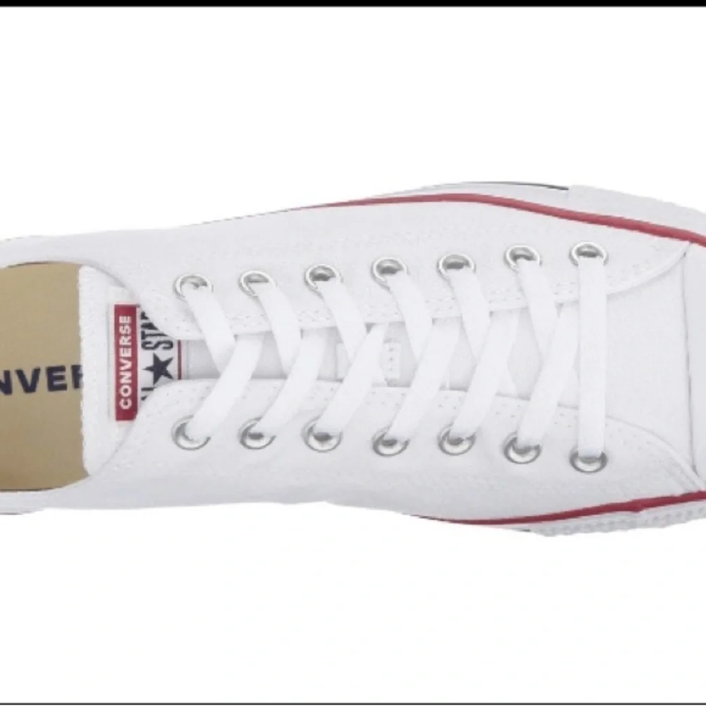 Converse All Star Size 1 Kids Chuck Taylor New White Low Top Boy Girl Sneaker NW